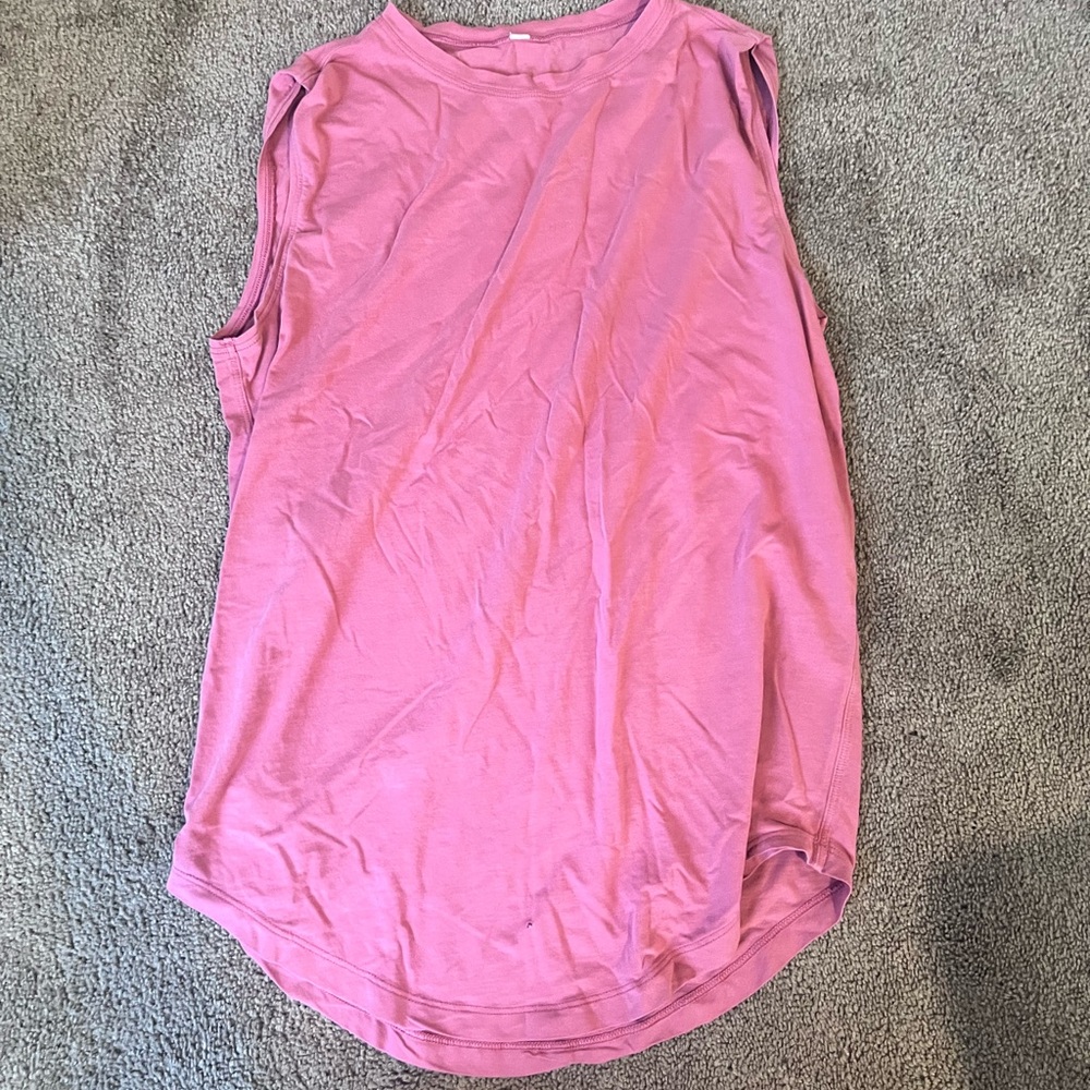 Sleeveless Pink lululemon tank